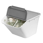 Collect Stacking Lidded 37L Recycle Bin - Medium