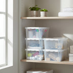 Classic 14L Plastic Storage Boxes – Set Of 5
