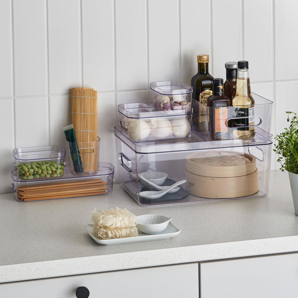Cajas de almacenamiento grandes apilables con tapa
