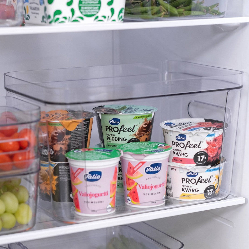 Contenedores de almacenamiento compactos y transparentes para cocina