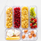 Caja de almacenamiento apilable con tapa delgada