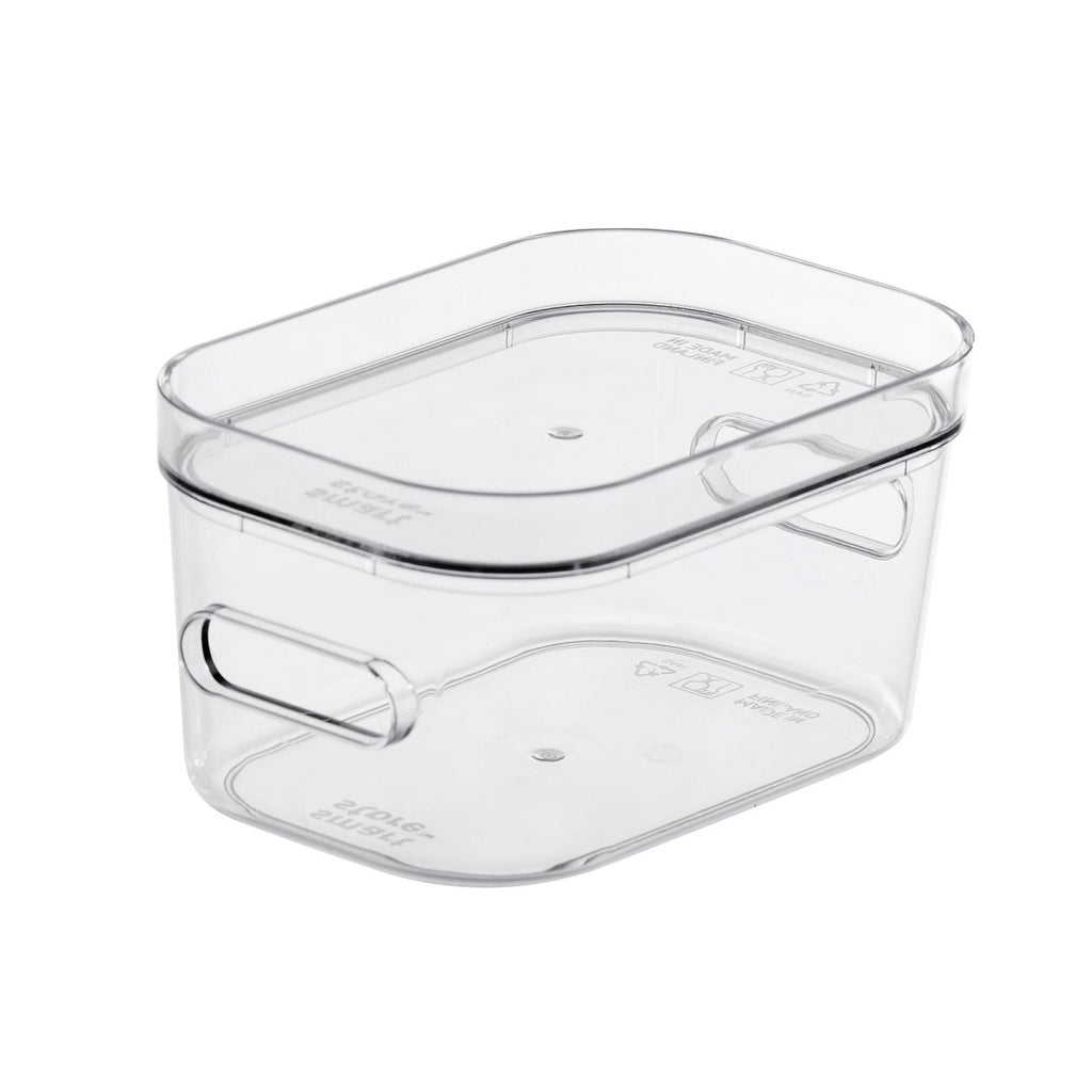 Caja apilable extrachica con tapa para frigorífico