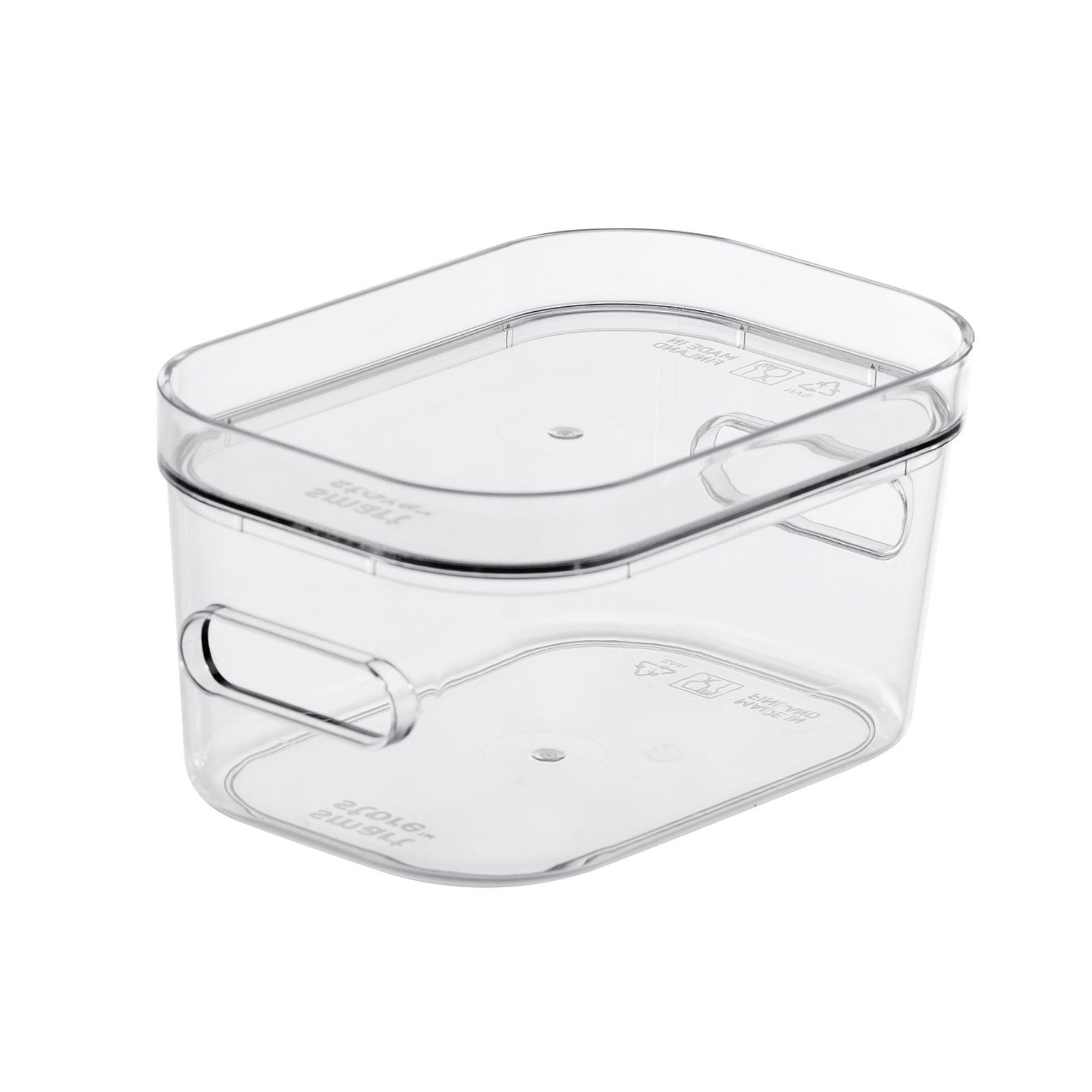 Caja apilable extrachica con tapa para frigorífico