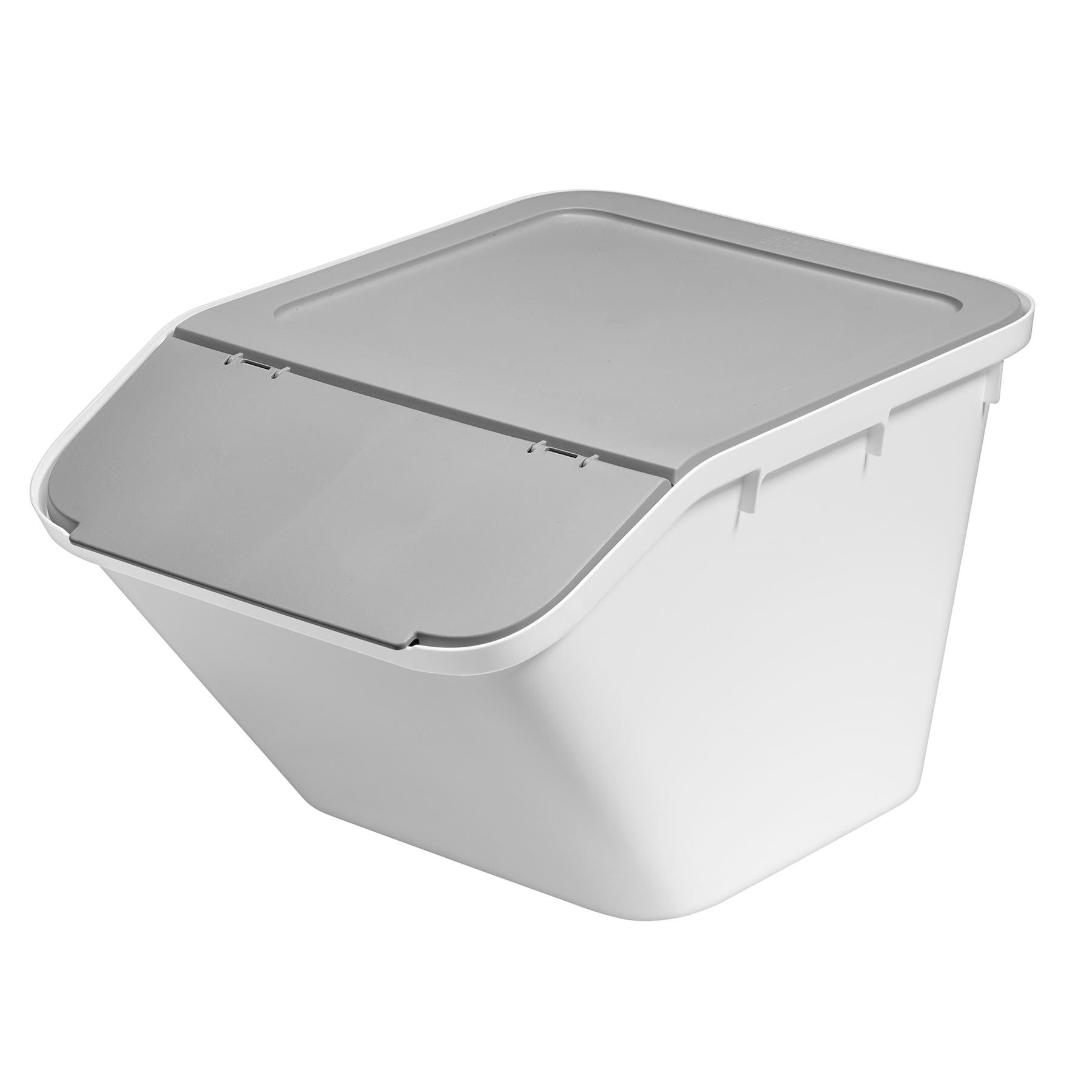 Collect Stacking Lidded 37L Recycle Bin - Medium