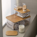 Stacking Lidded Bathroom Storage Box Bundle