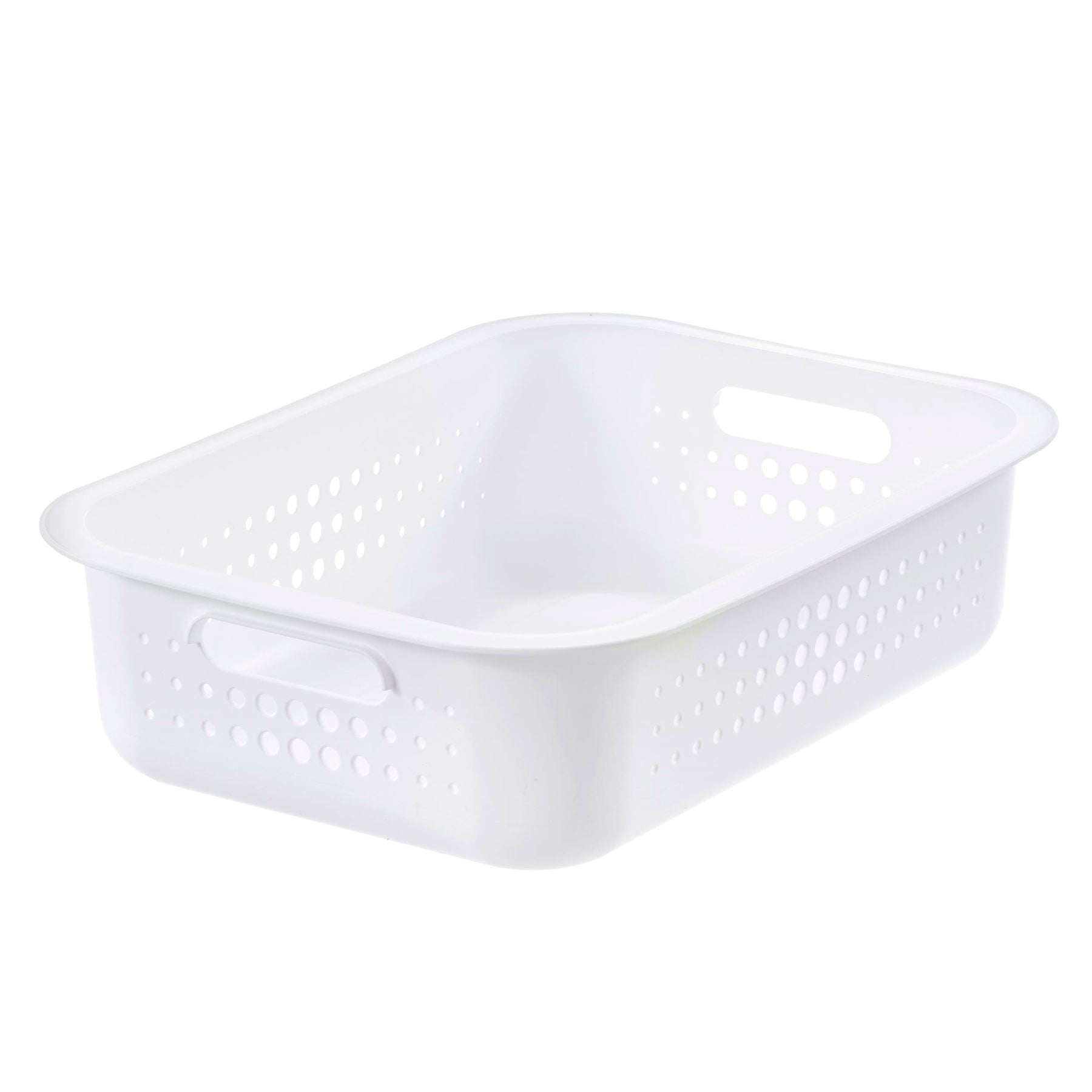White Basket - Shallow