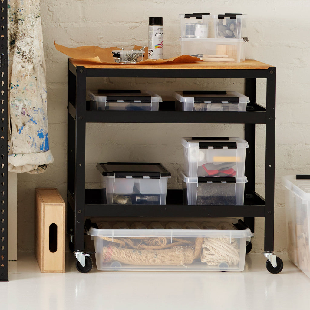 3 X Plastic Underbed Storage Box