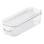 Caja de almacenamiento apilable con tapa delgada