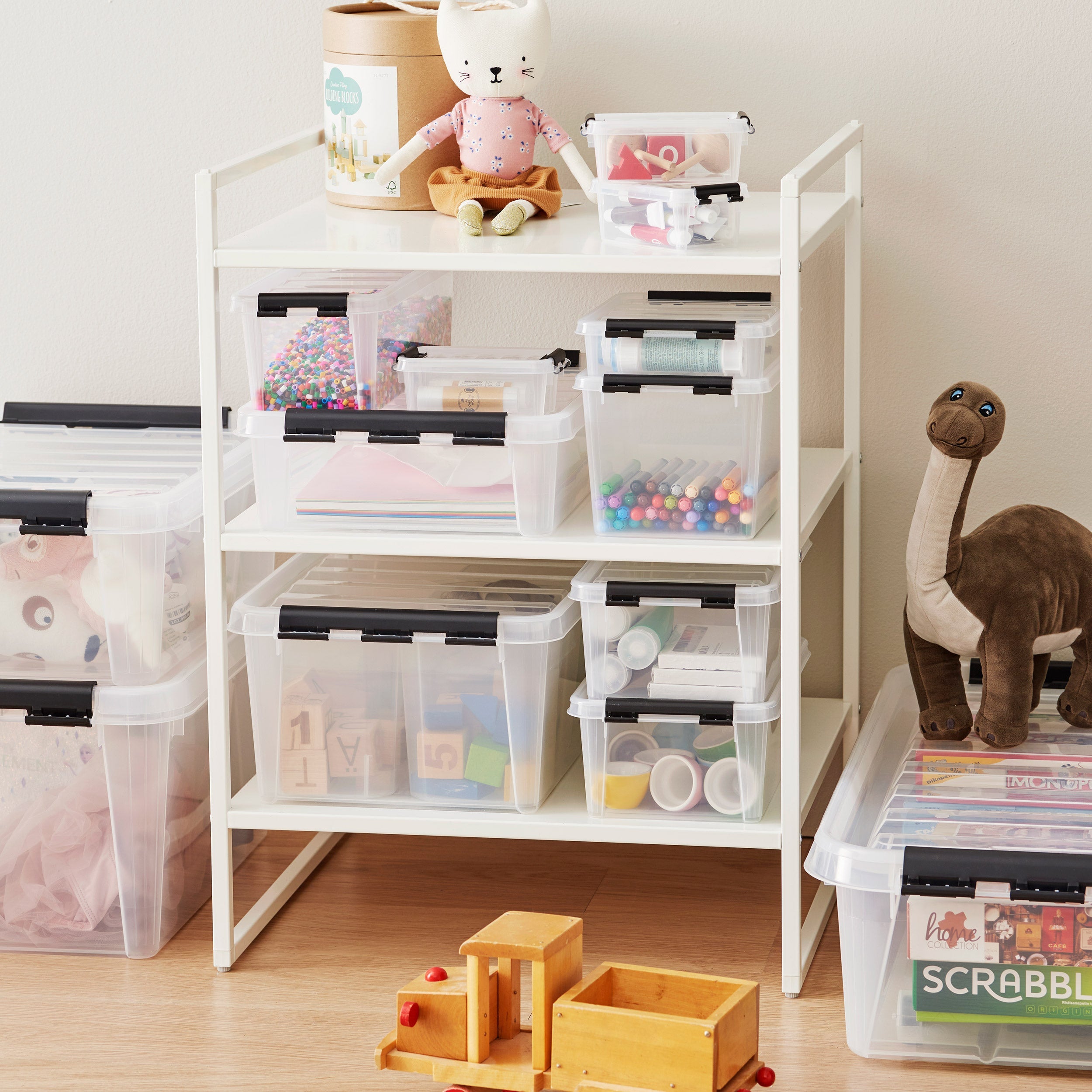 Plastic Storage Box With Removeable Inserts