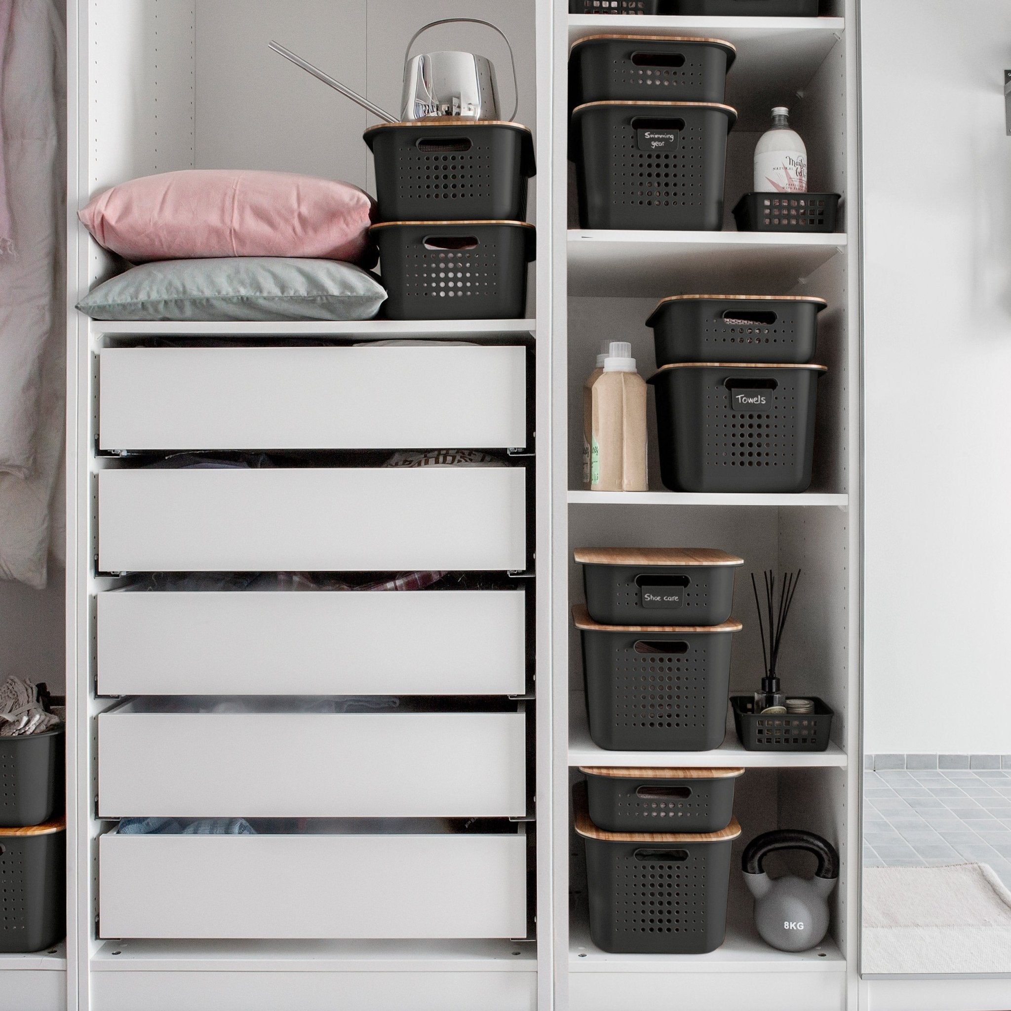 Basket Bamboo Lid