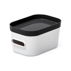 XS Stacking Lidded Storage Box White & Grey