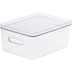Cajas de almacenamiento grandes apilables con tapa