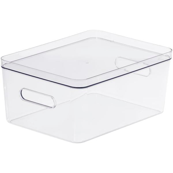Cajas de almacenamiento grandes apilables con tapa